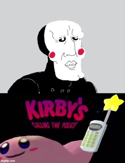 Cursed Image 2 | image tagged in squidward puppet,kirby s calling 911 | made w/ Imgflip meme maker