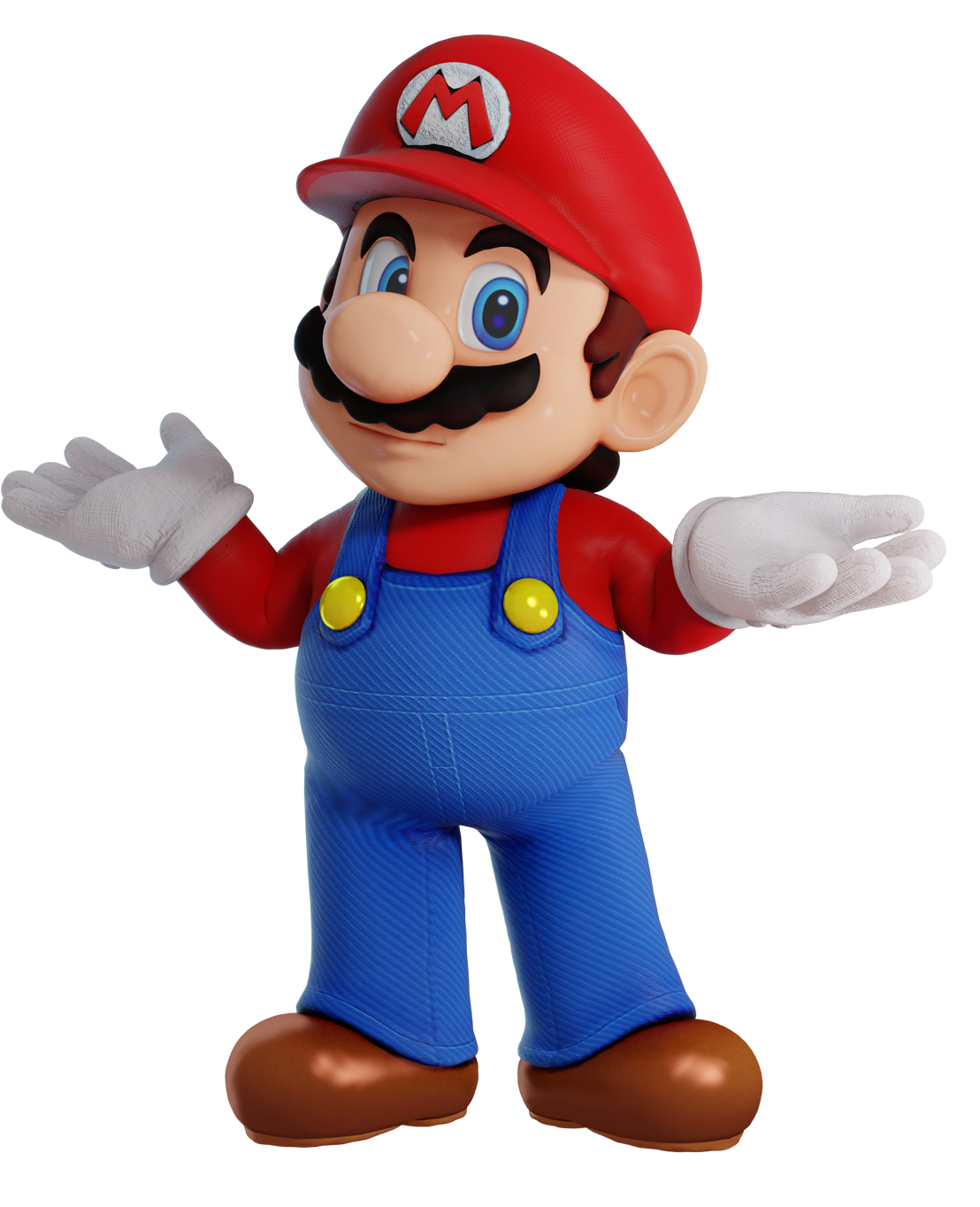 Mario shrug Blank Meme Template