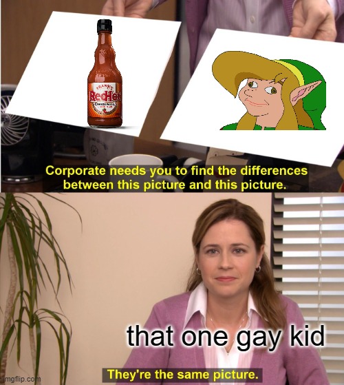 They're The Same Picture Meme | that one gay kid | image tagged in memes,they're the same picture | made w/ Imgflip meme maker