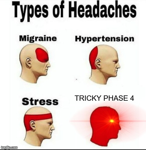 Types of Headaches meme | TRICKY PHASE 4 | image tagged in types of headaches meme | made w/ Imgflip meme maker