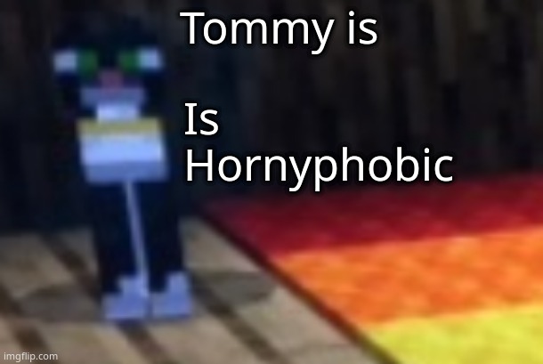 Tommy | Tommy is Is Hornyphobic | image tagged in tommy | made w/ Imgflip meme maker
