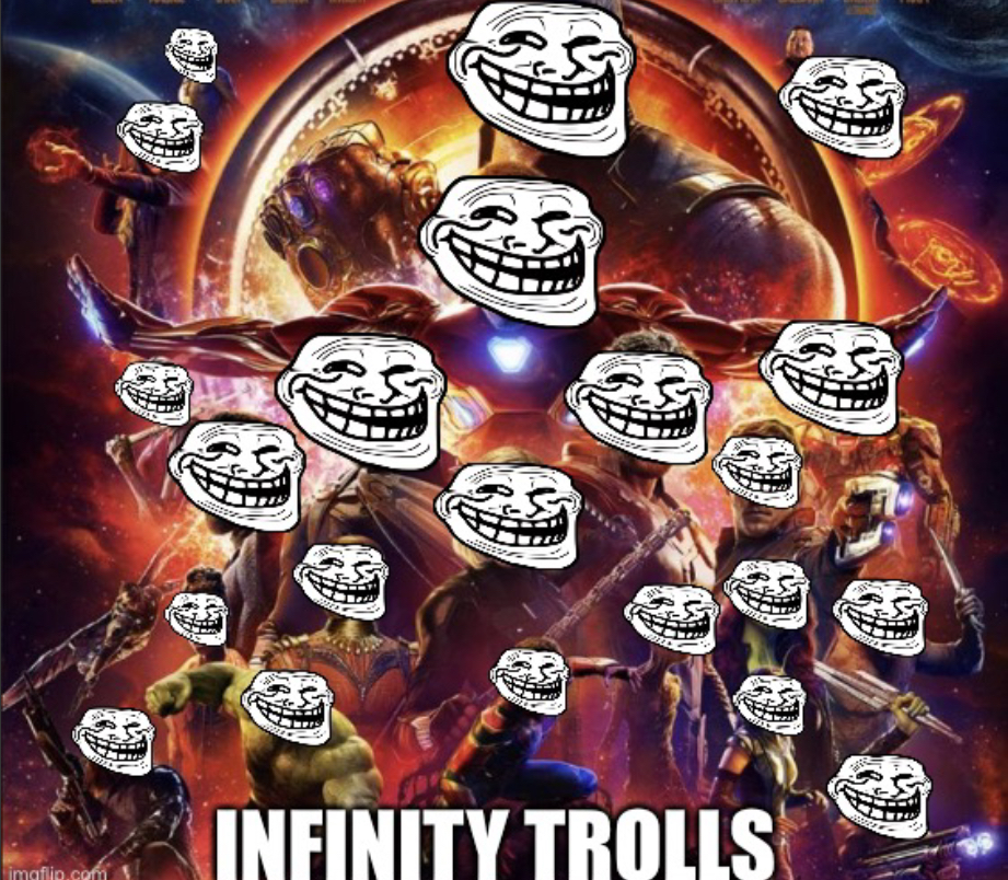 High Quality Infinity trolls Blank Meme Template