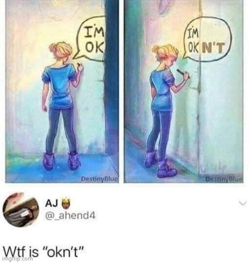 okn't | image tagged in memes,twitter,funny,art,math lady/confused lady | made w/ Imgflip meme maker