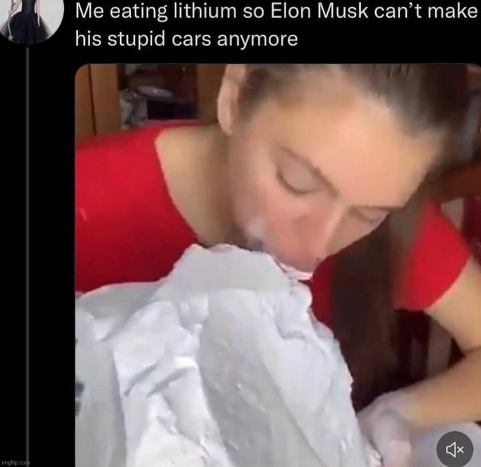 Based | image tagged in eating lithium elon musk | made w/ Imgflip meme maker