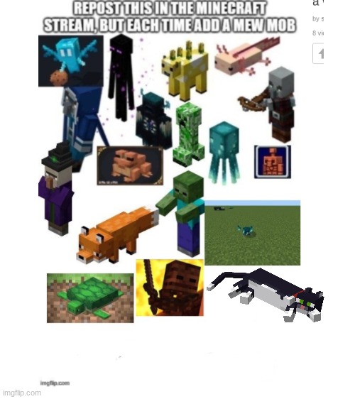 repost this! | image tagged in blank white template,minecraft | made w/ Imgflip meme maker