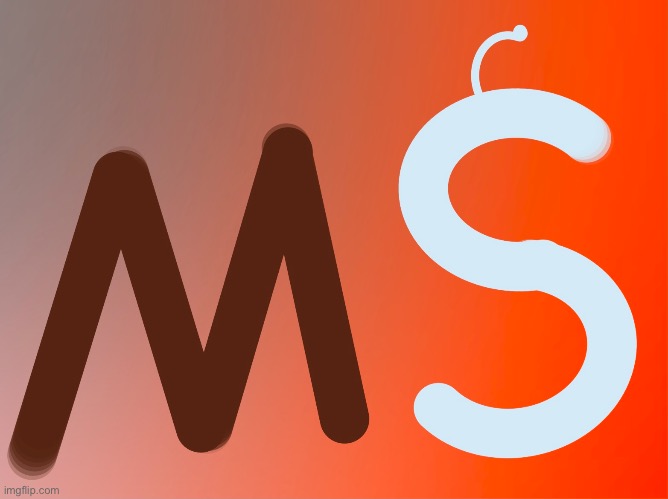 i drew the msmg logo E | made w/ Imgflip meme maker