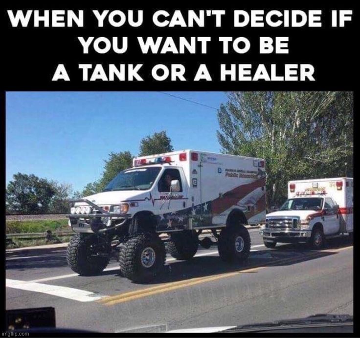 Gee which one | image tagged in memes,funny,lmao,oop,tank,healer | made w/ Imgflip meme maker