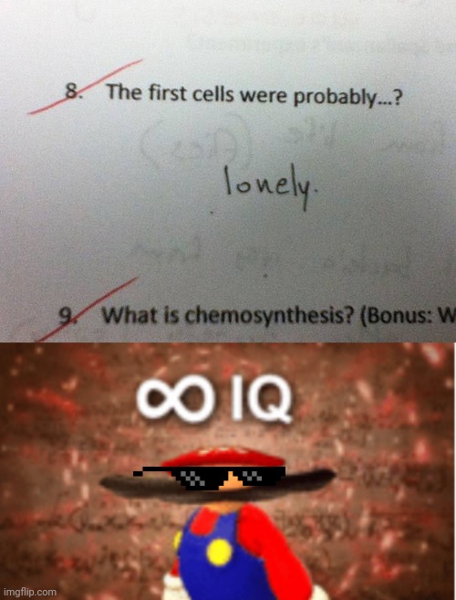 He is unbeatable. | image tagged in infinite iq,funny,funny test answers | made w/ Imgflip meme maker