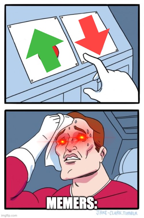 Which one, memers? | MEMERS: | image tagged in memes,memers,lol,upvote and downvote | made w/ Imgflip meme maker