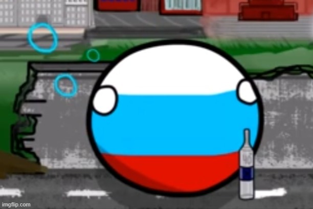Drunk Russiaball | image tagged in drunk russiaball | made w/ Imgflip meme maker