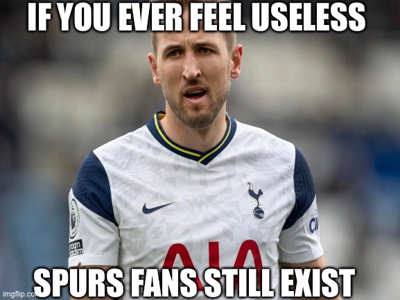 If you ever feel useless | IF YOU EVER FEEL USELESS; SPURS FANS STILL EXIST | image tagged in sports | made w/ Imgflip meme maker
