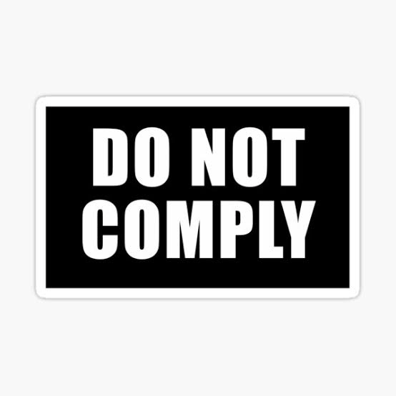 Non comply Blank Template - Imgflip