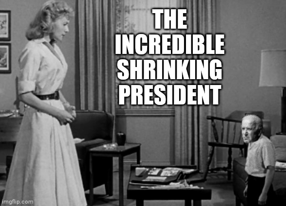 THE INCREDIBLE SHRINKING PRESIDENT | made w/ Imgflip meme maker