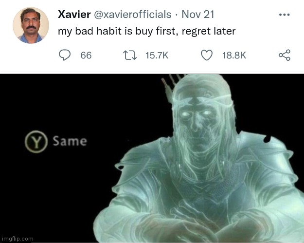 Same here Xavier, same here | image tagged in y same better | made w/ Imgflip meme maker