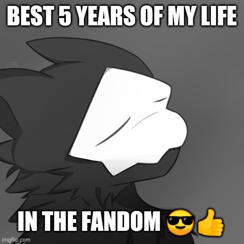 Puro satsified | BEST 5 YEARS OF MY LIFE IN THE FANDOM ?? | image tagged in puro satsified | made w/ Imgflip meme maker