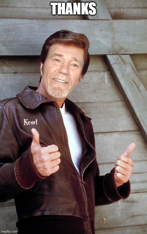 Johnny Kewl | THANKS | image tagged in johnny kewl | made w/ Imgflip meme maker