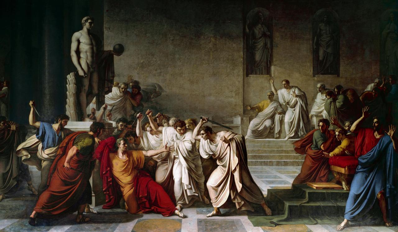 The Death of Julius Caesar Blank Meme Template