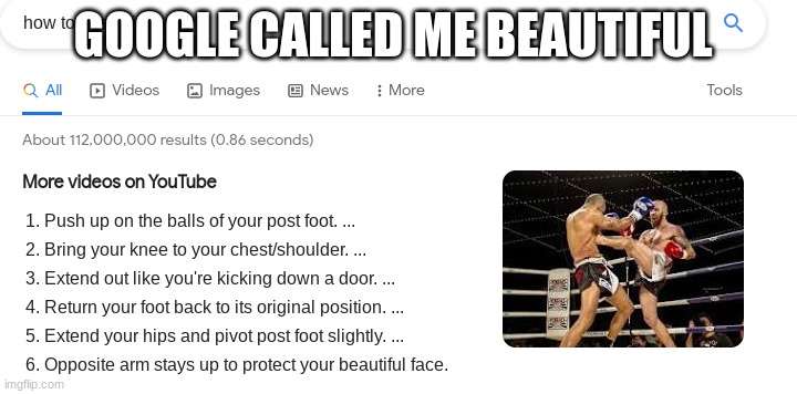 AwWWWWWww | GOOGLE CALLED ME BEAUTIFUL | image tagged in this is sparta | made w/ Imgflip meme maker