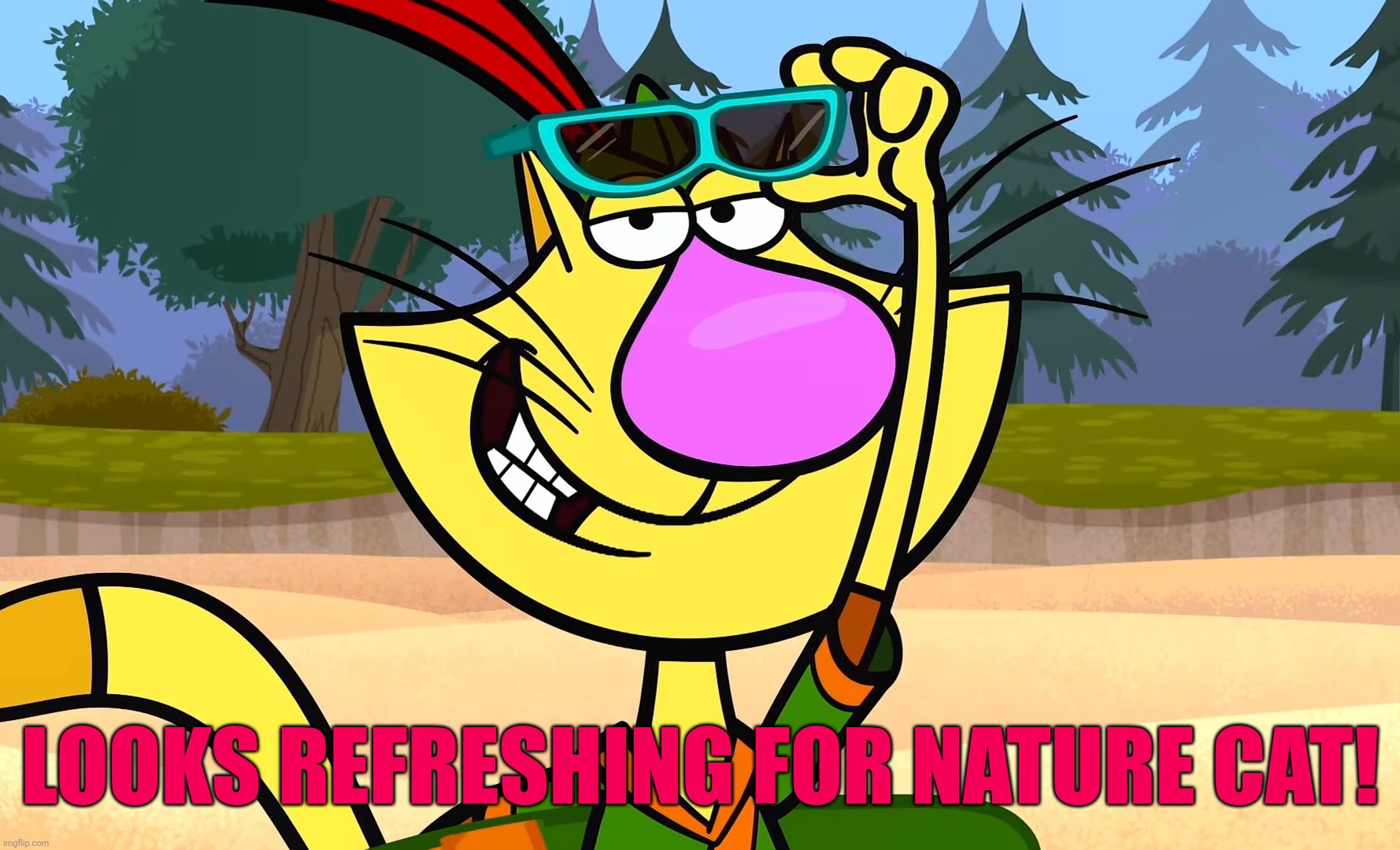 LOOKS REFRESHING FOR NATURE CAT! | made w/ Imgflip meme maker