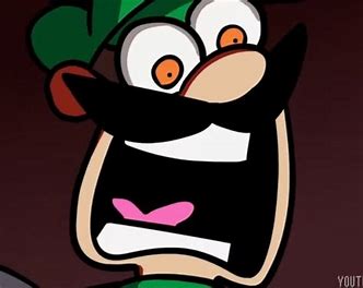 High Quality Luigi scream Blank Meme Template