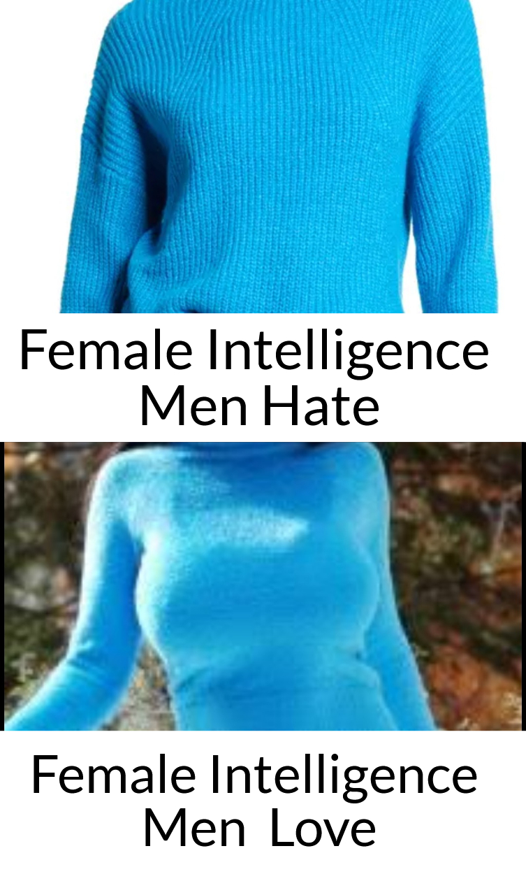 High Quality Female Intelligence Blank Meme Template