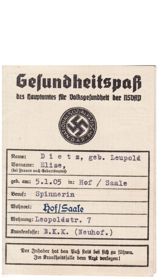 German health passport Blank Meme Template