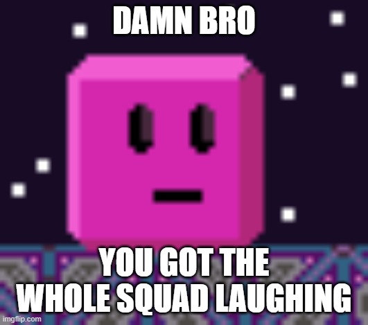 Cecilia Bruh Reaction | DAMN BRO; YOU GOT THE WHOLE SQUAD LAUGHING | image tagged in cecilia bruh moment,bruh,certified bruh moment,bruh moment,bruhh | made w/ Imgflip meme maker