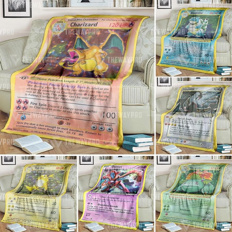 High Quality Pokémon card blankets Blank Meme Template