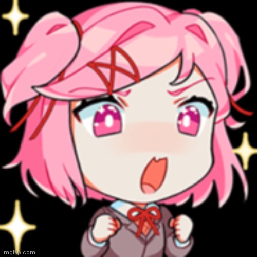Pogsuki | image tagged in natsuki pog | made w/ Imgflip meme maker