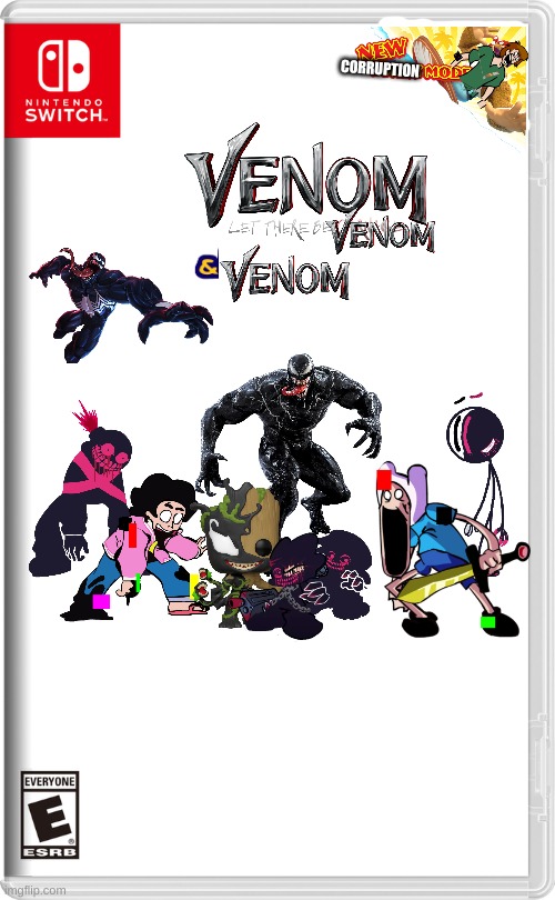 Venom let there be venom | CORRUPTION | image tagged in nintendo switch,funny memes,memes,pibby,marvel,friday night funkin | made w/ Imgflip meme maker