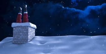 Santa stuck in chimney Blank Meme Template