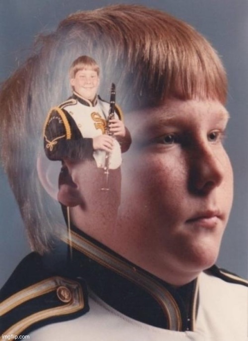 PTSD Clarinet Boy Meme | image tagged in memes,ptsd clarinet boy | made w/ Imgflip meme maker