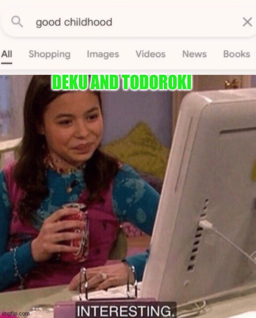 poor boys | DEKU AND TODOROKI | image tagged in icarly interesting | made w/ Imgflip meme maker