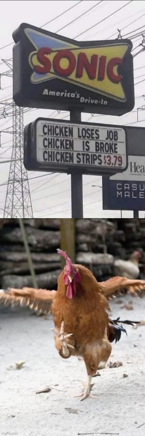 Chicken | image tagged in chicken dance,reposts,repost,memes,chicken,sonic | made w/ Imgflip meme maker