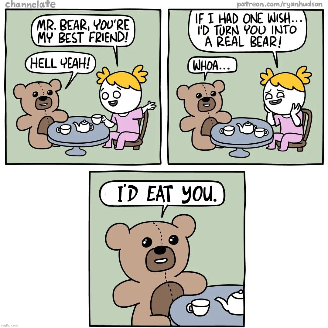 I'D EAT YOU. ........... | image tagged in comics/cartoons | made w/ Imgflip meme maker