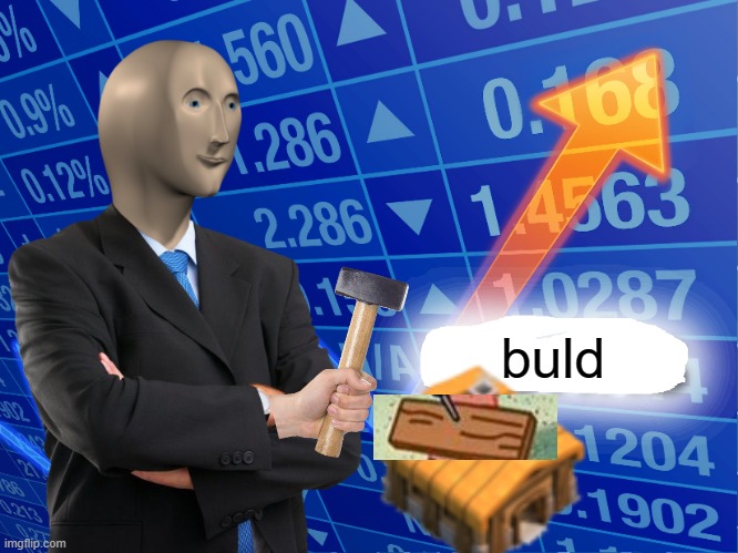 Buld | buld | image tagged in empty stonks | made w/ Imgflip meme maker