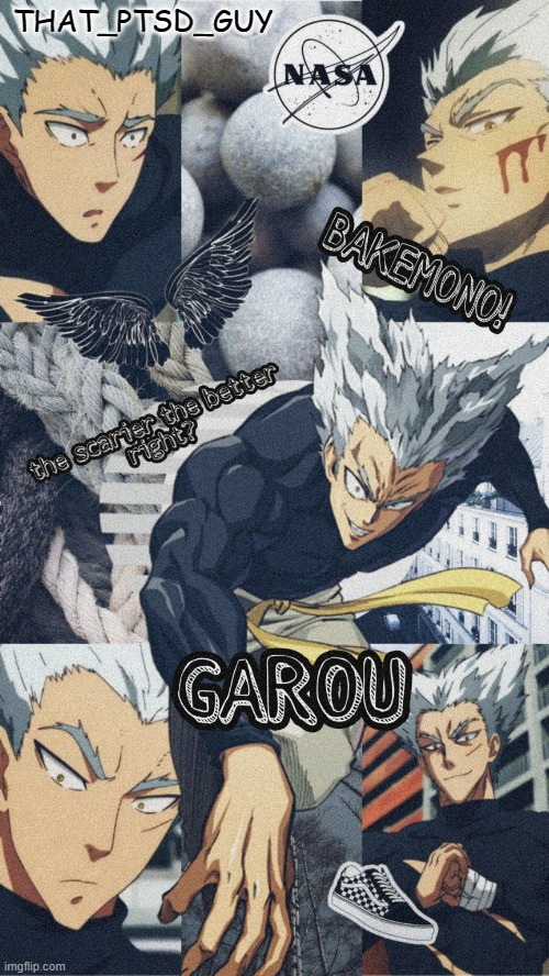 High Quality ptsd guy garou announcemet or any other shit temp Blank Meme Template