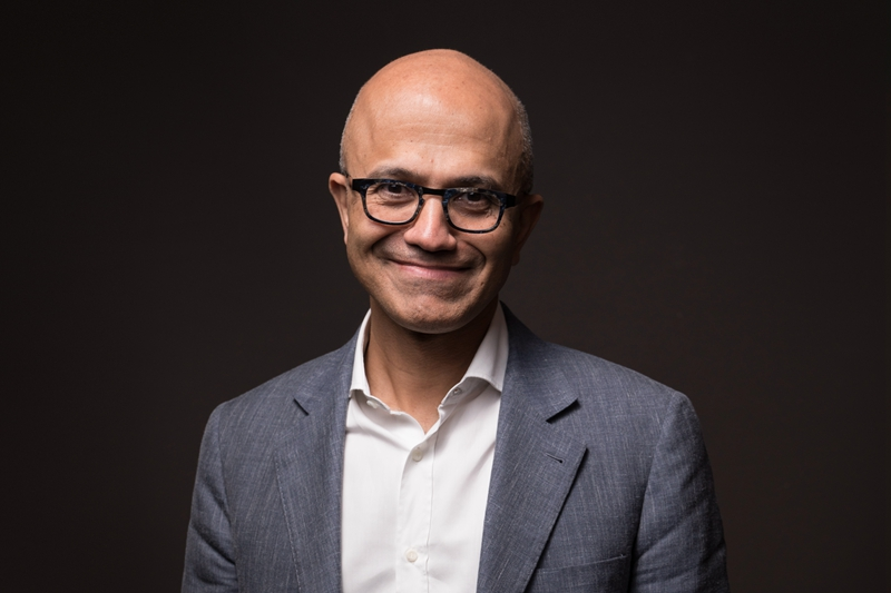 Satya Nadella Grin Blank Meme Template