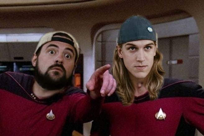 JAY & SILENT BOB ON THE ENTERPRISE, STAR TREK Blank Meme Template