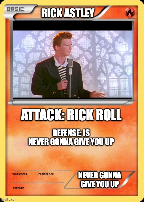 Rick Astley Rick Roll Never Give You Up | Greeting Card