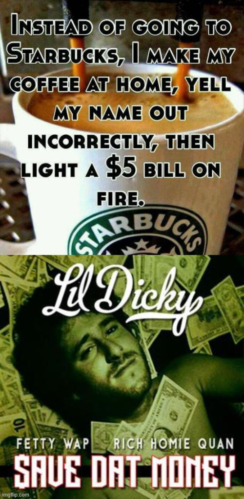 How to save that cash money, yo. | image tagged in lil dickey save dat money | made w/ Imgflip meme maker