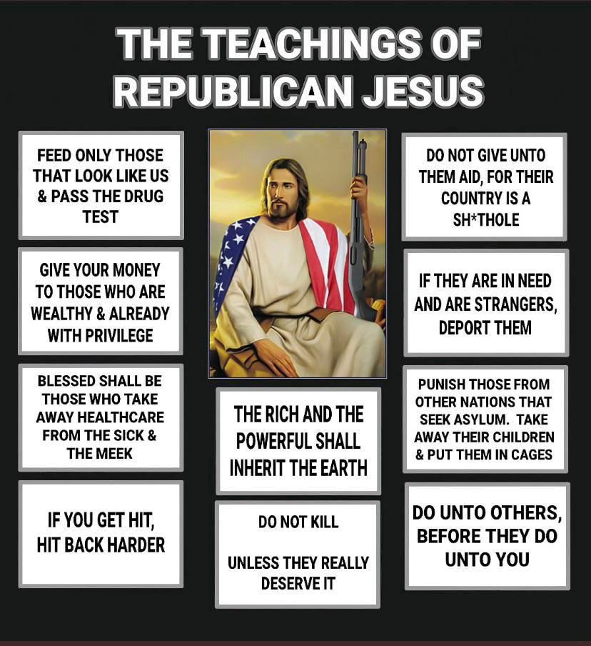 High Quality Republican Jesus teaching Blank Meme Template