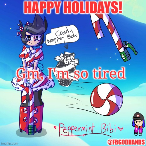 Gm, I'm so tired | image tagged in fbgodhands temp 6 | made w/ Imgflip meme maker