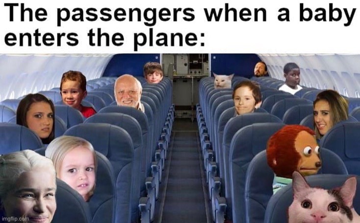 Peace out! I’m chillin on the wing. | image tagged in skeptical baby,funny,boeing | made w/ Imgflip meme maker