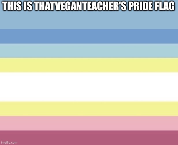 Is this true | THIS IS THATVEGANTEACHER'S PRIDE FLAG | image tagged in that vegan teacher,tvt,pedophile,karen,karens,criminal | made w/ Imgflip meme maker
