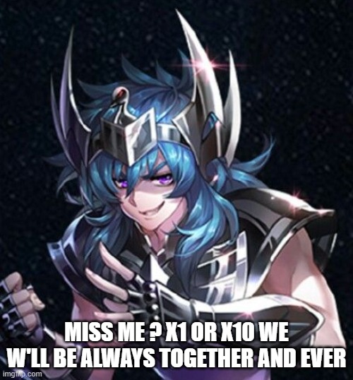 saint seiywa awkening kotz | MISS ME ? X1 OR X10 WE W'LL BE ALWAYS TOGETHER AND EVER | image tagged in black swan,kotz black swan | made w/ Imgflip meme maker