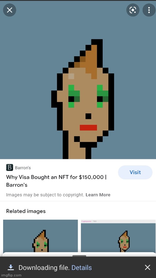 I downloaded an NFT instead of buying it. Go ahead and arrest me. | made w/ Imgflip meme maker