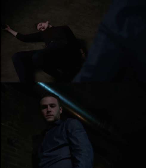 High Quality Simmons unconscious Fitz watching Blank Meme Template