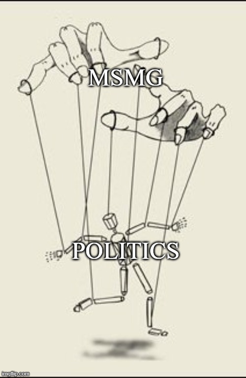 Puppet master | MSMG POLITICS | image tagged in puppet master | made w/ Imgflip meme maker