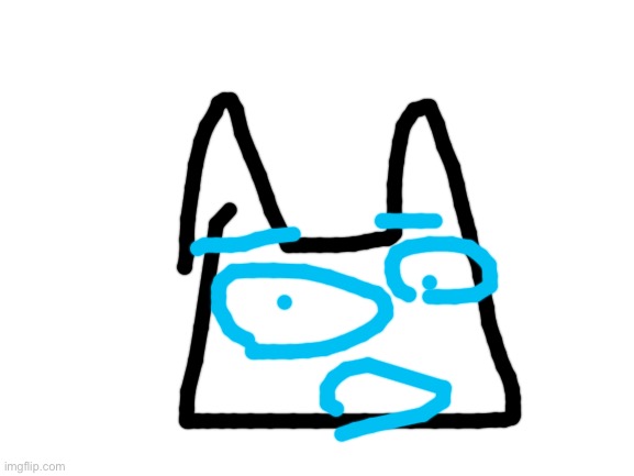 Attempting to draw bloo in 5 seconds | image tagged in blank white template | made w/ Imgflip meme maker